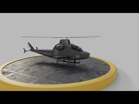 Helicopter Takeoff render (Blender 3D)