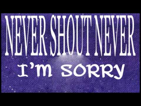 I'm Sorry-Never Shout Never