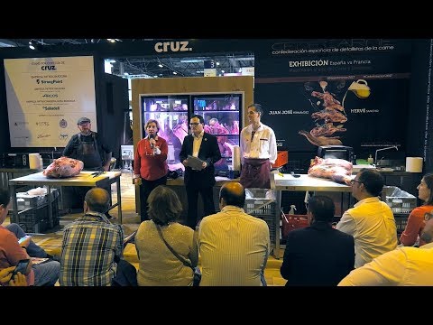 Exhibición de Carnicería España vs Francia - 1º Día de CEDECARNE en Meat Attraction