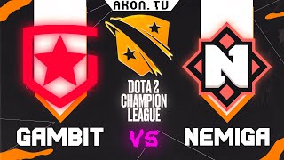 🔴DOTA 2[RU] Gambit Esports vs Nemiga Gaming [Bo3] D2CL 2022 S9, Group Stage, Group B