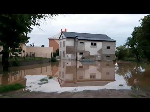 Pňovice - Velká voda 8.- 9.6.2020 - Povodeň 2020