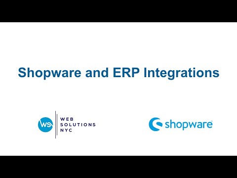 Shopware and ERP Integrations