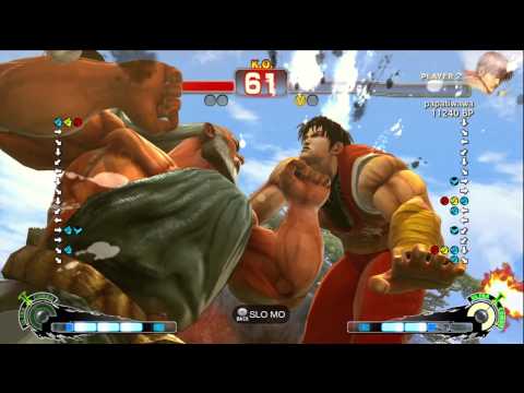 Bullcat [Gouken] vs Papatiwawa [Guy] SSF4 Japanese Online Ranked Matches - TRUE HIGH-DEF