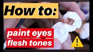 How To Paint Action Figure Eyes & Skin Tones Custom Tutorial