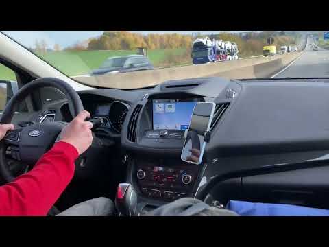 2019 Ford Kuga AT POV Drive Test on German Autobahn