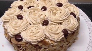 Tort kawowy  na dzien babci i dziadka Urodzinowy tort /Kasia ze slaska gotuje