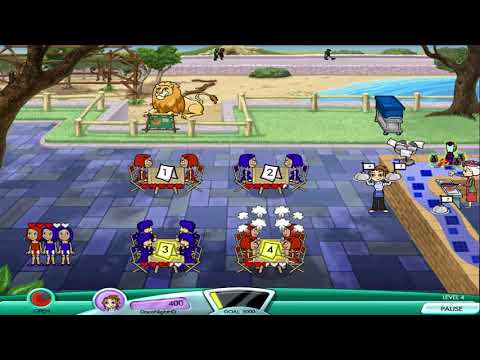 Diner Dash 4: Hometown Hero Walkthrough - Level #4 - Safari Cafe at the Zoo - Drink Station