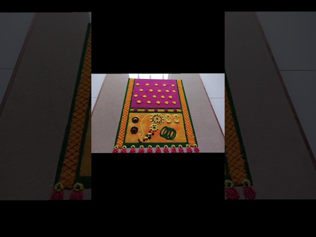 Rangoli design of saree by poonam bichkar - video 2