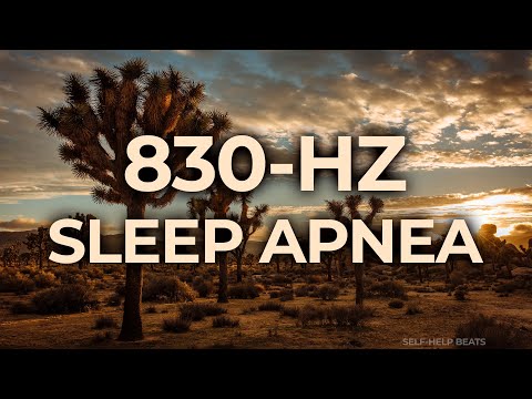 830-Hz Music Therapy for Sleep Apnea | 40-Hz Binaural Beat | Relaxing, Calming, Stress Relief
