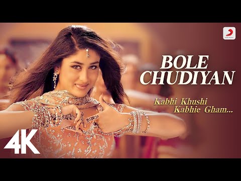 Bole Chudiyan | K3G | Amitabh, Shah Rukh, Kajol, Kareena, Hrithik | Udit Narayan | Karan Johar | 4K