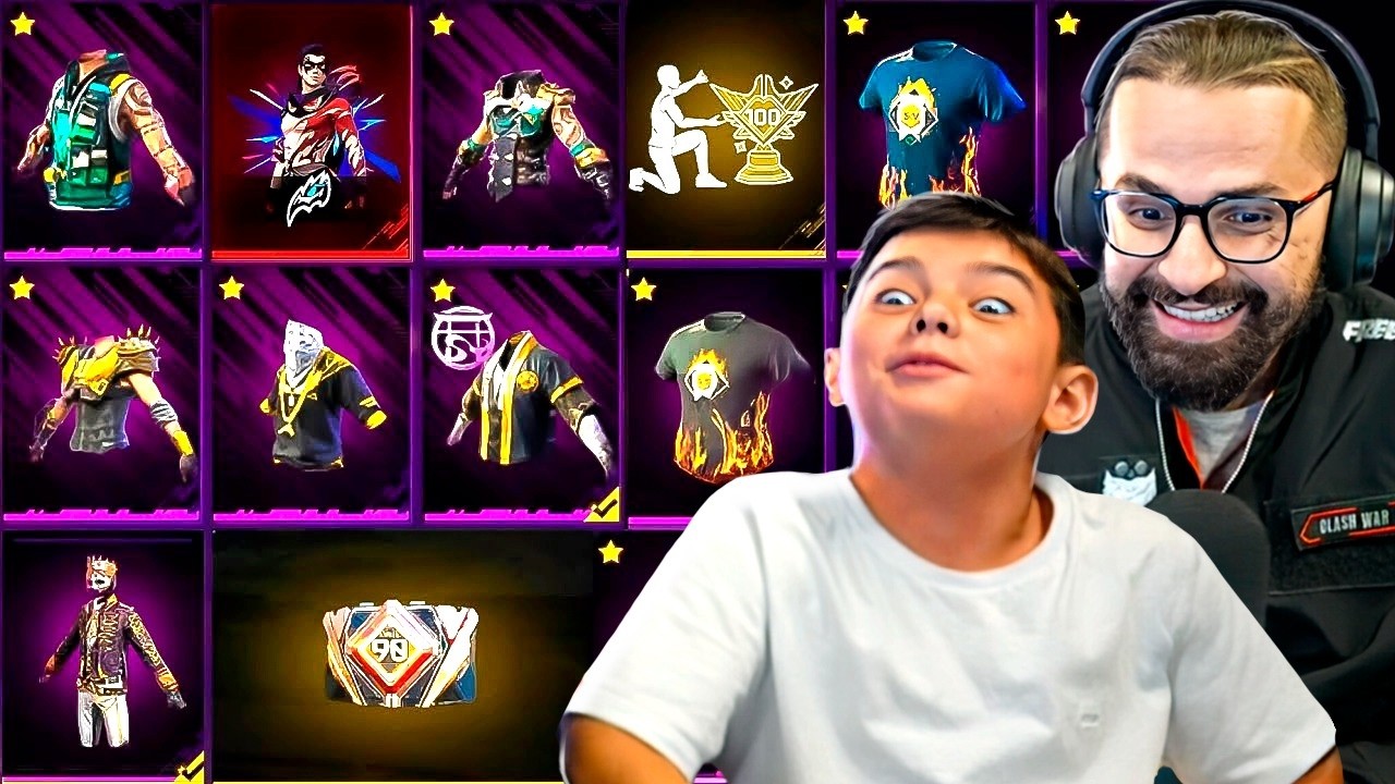 X1 BETWEEN BROTHERS in FREE FIRE: the 10-YEAR-OLD TOOK A RARE ITEM! 😱