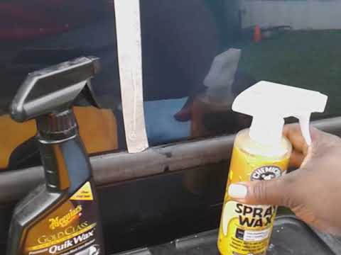 Chemical guys blazin banana spray wax vs meguiar's gold class quik wax