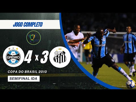 Grêmio 4 x 3 Santos Semifinal Copa do Brasil 2010 _ JOGO COMPLETO 