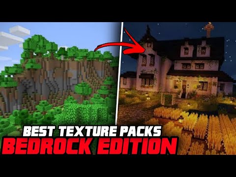 5 BEST BEDROCK EDITION TEXTURE PACKS FOR MINECRAFT  IN 2022! (1080P HD)