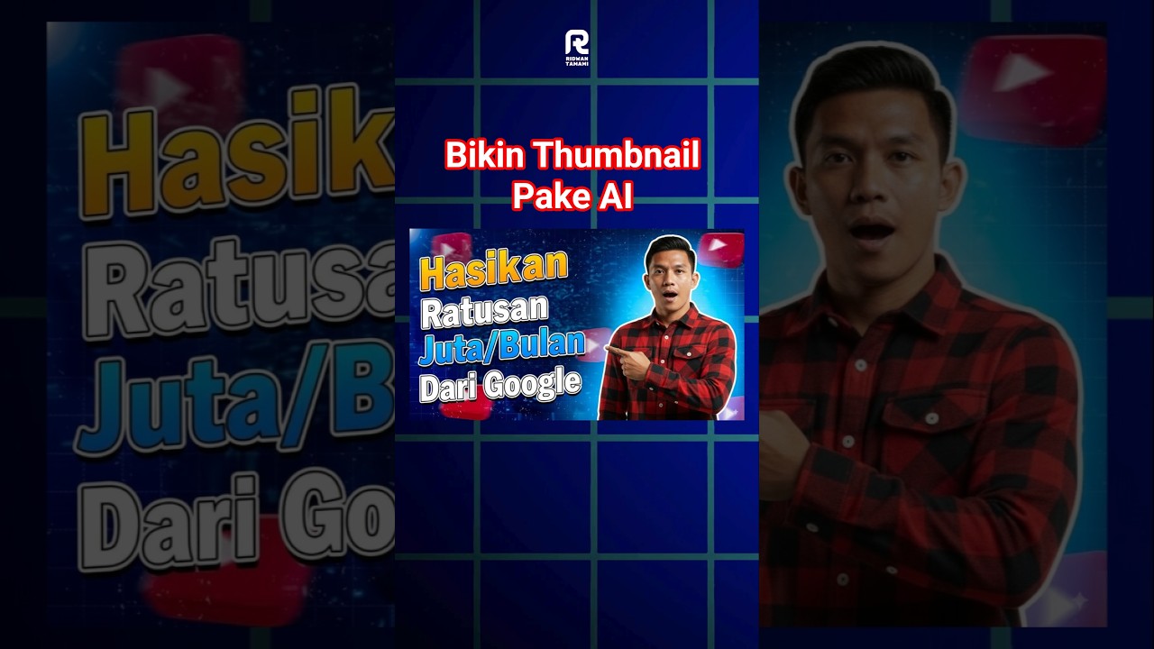 GRATIS 100% Buat Thumbnail Pake AI ! Nano Banana Google Ai Studio #texttoimage #thumnailmaker