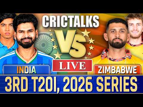 Live: India Vs Zimbabwe, 3rd T20I, 2026 Series | Live Match Today Score Commentary | CricTalks