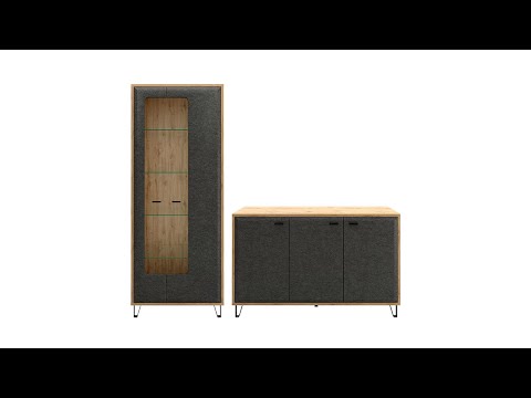 Миниатюра изображения товара Тумба Black Red White Grace KOM3D (дуб наварра/графит)