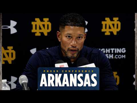 Arkansas Postgame Press Conference (9.27.25) | Notre Dame Football
