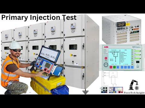Primary Injection Test for Circuit Breaker  REF542 Plus with OMICRON CPC 100