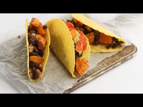 Roasted Sweet Potato And Black Bean Tacos Recipe