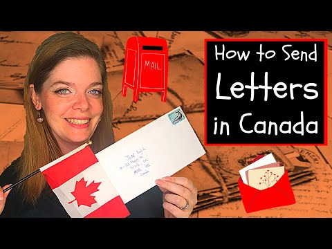 How to Send a Letter in English: How to Address a Letter in Canada!  ✉️   英語で手紙を送る方法：カナダで手紙を送る方法！🇨🇦
