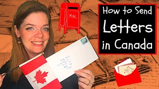 How to Send a Letter in English: How to Address a Letter in Canada!  ✉️   英語で手紙を送る方法：カナダで手紙を送る方法！🇨🇦
