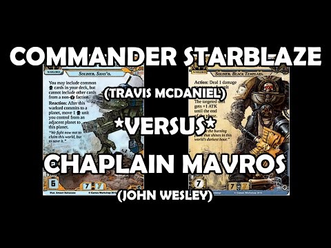 Commander Starblaze versus Chaplain Mavros (Proxy) - Warhammer 40,000: Conquest