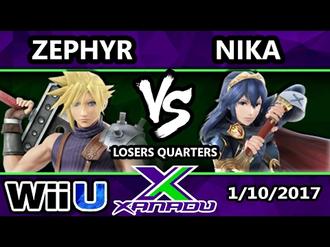 S@X 184 - Zephyr (Cloud) Vs. Nika (Lucina) - SSB4 Losers Quarters - Smash for Wii U - Smash 4