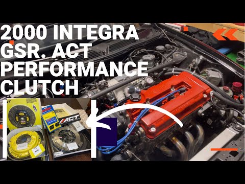ACT Clutch and Flywheel install, 2000 Integra Gsr build. Part:1