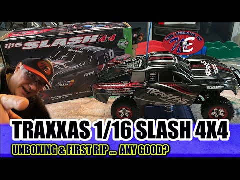 TRAXXAS 1/16 SLASH 4X4 – UNBOXING & FIRST RIP … ANY GOOD? - NEW ENGLAND RC – E173