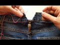 Fix Tight Jeans In 2 MINUTES GENIUS Waist Hack