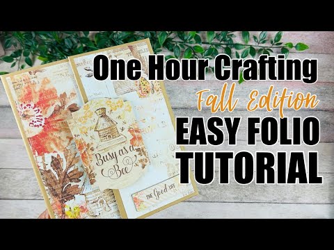 EASY Folio Tutorial | One Hour Craft Series 🍁 Fall edition #rosakellyonehourcrafting