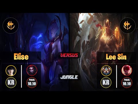 Peanut ELISE (Jungle) [Conqueror] VS LEE SIN - Challenger KR Patch 10.10