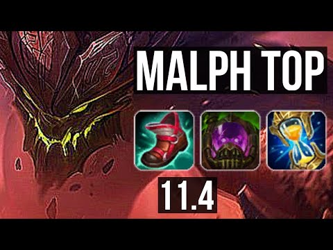 MALPHITE vs DARIUS (TOP) | 3/0/7, 1.2M mastery | KR Diamond | v11.4