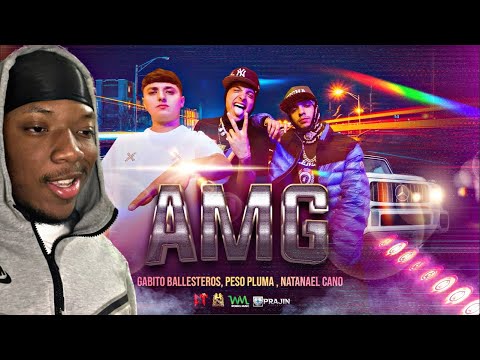 Black Guy Reacts To Natanael Cano x Gabito Ballesteros x Peso Pluma - AMG | REACTION
