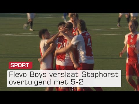 Flevo Boys domineert Staphorst na prachtige goal Dijkman voor rust | Omroep Flevoland