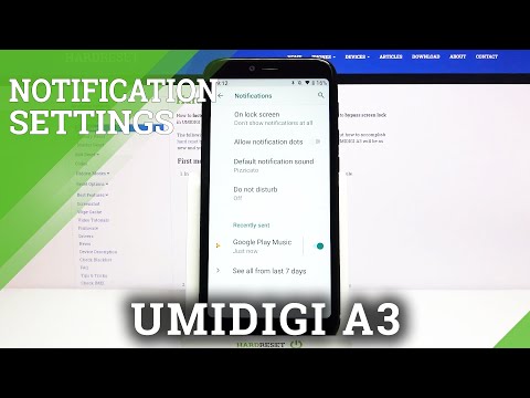 Manage and Personalize Notifications - UMIDIGI A3 Notification Settings