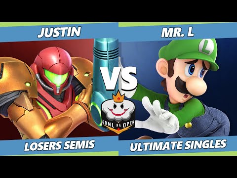 GOML NA Open Losers Semis - Justin (Samus) Vs. Mr. L (Luigi) Smash Ultimate SSBU