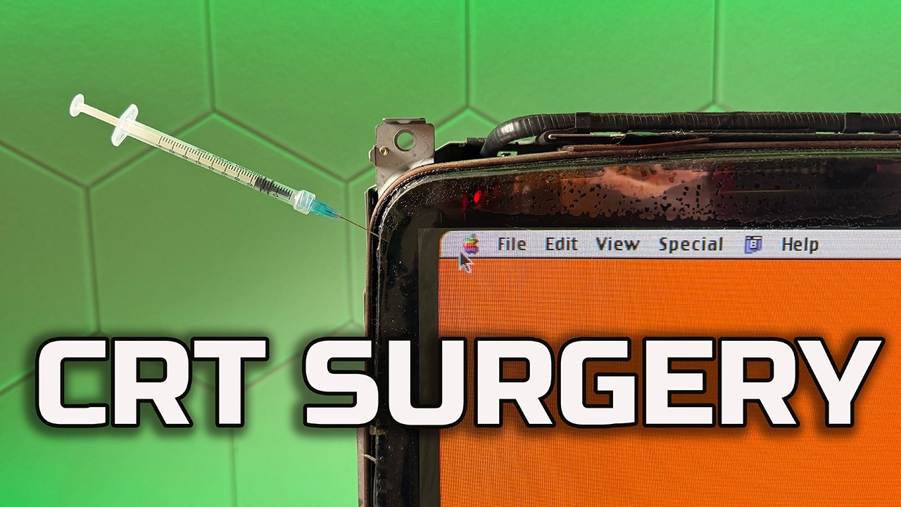 Performing Surgery on a CRT Tube to Fix Cataracts + Reviving a Broken Mac - YouTube