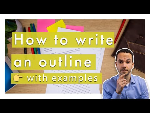 How to write an outline | Writing Essentials [FREE example outlines!]