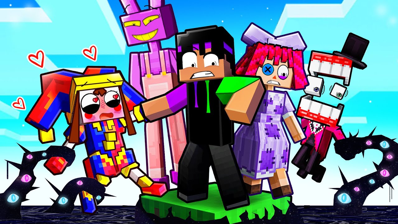 Locked on ONE ABSTRACTED BLOCK with THE AMAZING DIGITAL CIRCUS!