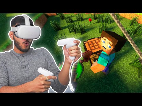 Playing Minecraft in VR *3D Gaming*