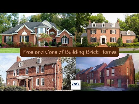 Pros and Cons of Building Brick Homes | Advantages and disadvantages of building a brick house