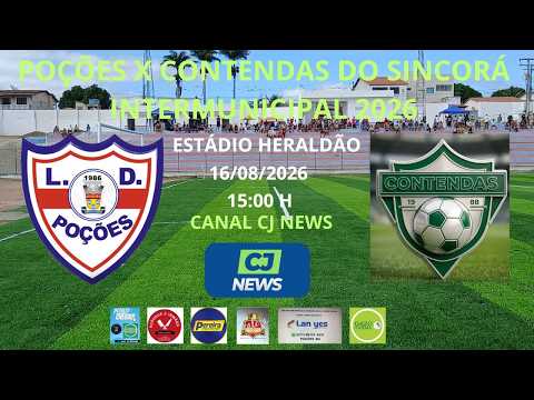 POÇÕES X CONTENDAS DO SINCORÁ - INTERMUNICIPAL 2026