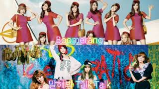 GIRLS&#39; GENERATION 少女時代/소녀시대 - Boomerang/말해봐 Talk Talk (Comparison)
