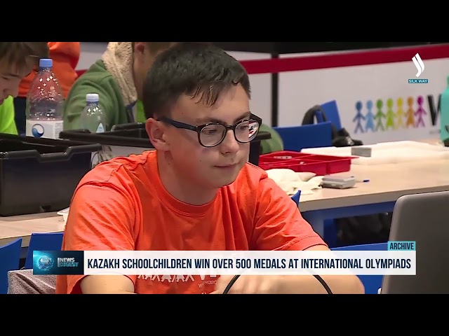Kazakistanlı okul öğrencileri uluslararası olimpiyat ve yarışmalarda 563 madalya kazandı