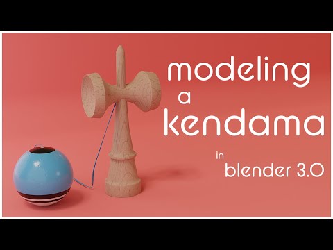 modeling things in my apartment: kendama (blender speed model)