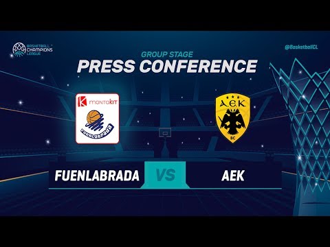 Montakit Fuenlabrada v AEK - Press Conference - Basketball Champions League 2018-19