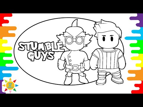 Stumble Guys Coloring Pages | Stumble Guys Game Coloring | @drawandcolortv