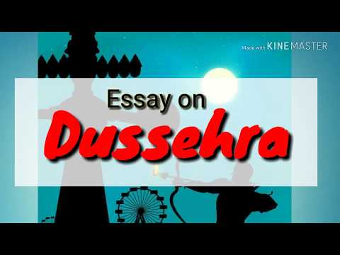 Smart ESSAY ON DUSSEHRA OR VIJAYADASHAMI | An Essay on Dussehra in English | CBSE Dussehra essay Video